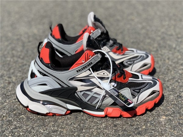 Balenciaga Track.2 Sneaker Grey-Black-Red (BAL-N24)